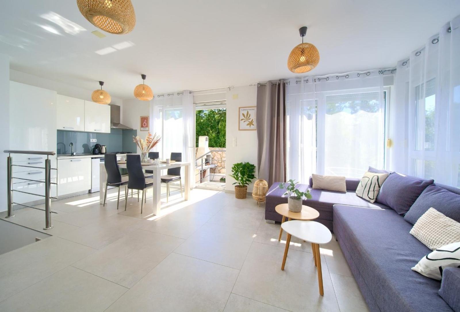 Apartment Sasso Bianco With The Private Pool Njivice Luaran gambar